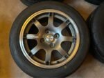 4 jantes Speedline Corse 15 pouces 4x108 anthracite avec pneus – Image 3