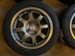 4 jantes Speedline Corse 15 pouces 4x108 anthracite avec pneus – Image 4