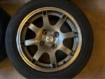4 jantes Speedline Corse 15 pouces 4x108 anthracite avec pneus – Image 5
