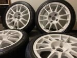 4 jantes Fondmetal Sanremo Corse 16 pouces 4x108 blanches avec pneus – Image 3
