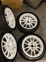 4 jantes Fondmetal Sanremo Corse 16 pouces 4x108 blanches avec pneus – Image 5