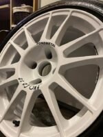4 jantes Fondmetal Sanremo Corse 16 pouces 4x108 blanches avec pneus – Image 9