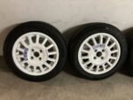 Pack 4 Jantes Rallye Blanches Sparco Cromodora avec Pneus – Peugeot 106 / Saxo – Image 2