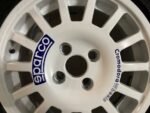 Pack 4 Jantes Rallye Blanches Sparco Cromodora avec Pneus – Peugeot 106 / Saxo – Image 3