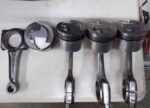 ensemble de 4 pistons avec bielles d’origine pour moteur PSA TU5J4 1.6 16V – Image 3