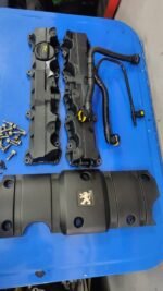 ensemble couvre-culasses complet TU5JP4 1.6 16V avec cache moteur Peugeot