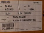 Jeu de 4 Jantes Speedline SL434 Gris Argent 15” – 4×108 – Image 2