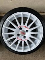 Lot de 4 Jantes OZ Racing 15” Blanches avec Pneus – 4×108 – Image 4